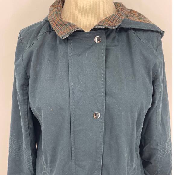 Mo-Ka Green Blue Lightweight Rain Jacket - Picture 4 of 6